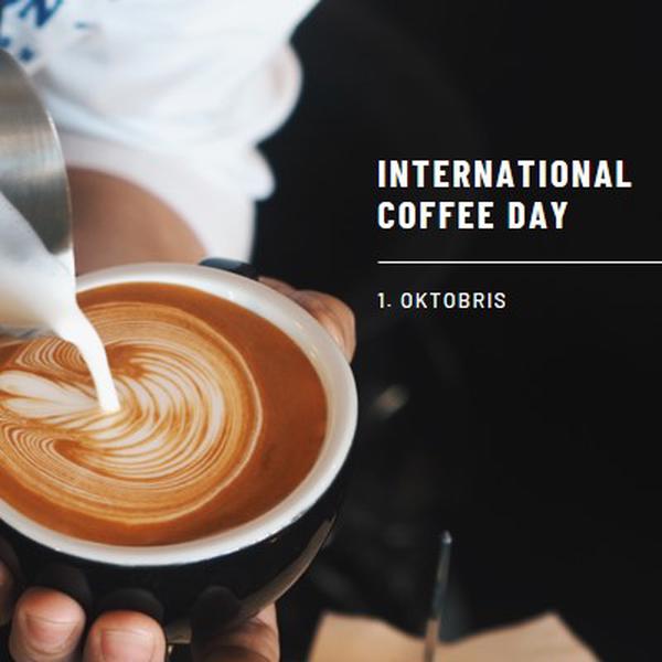 International Coffee Day brown modern-simple