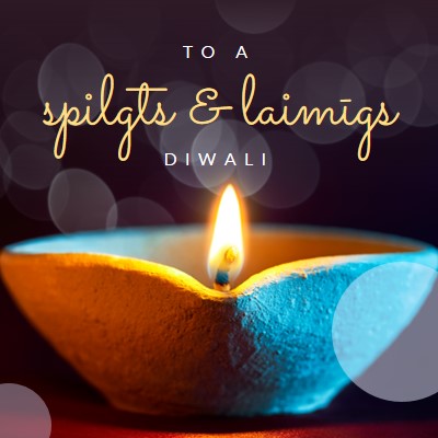 Uz spilgtu & Diwali black modern-simple