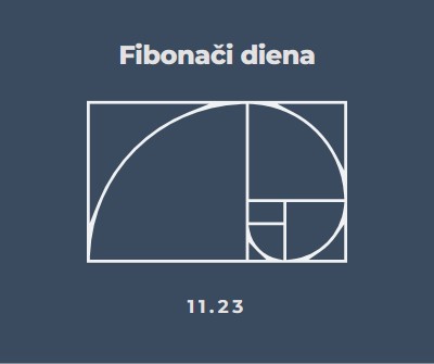 Fibonači diena blue modern-simple