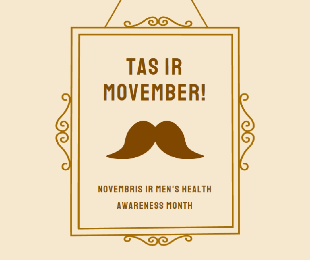 Mustaches (novembris) brown vintage-retro