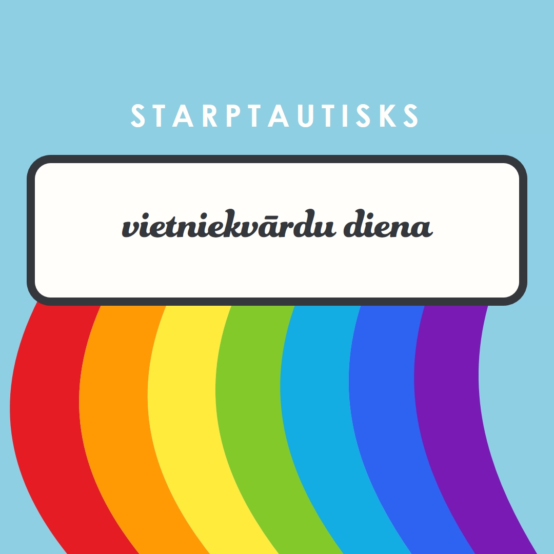 Mēs visi esam paši blue vintage-retro