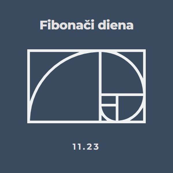 Fibonači diena blue modern-simple