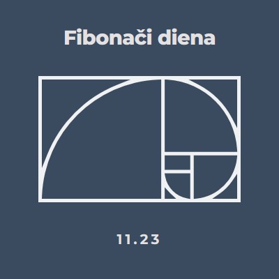 Fibonači diena blue modern-simple