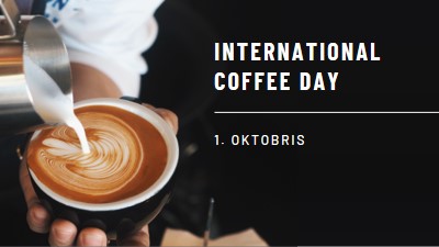 International Coffee Day brown modern-simple