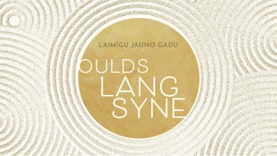 Happy new year (auld lang syne) white modern-simple