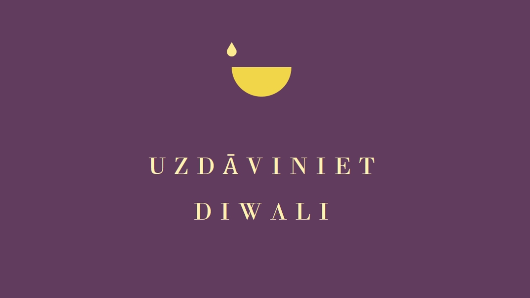 Diwali arti purple modern-simple