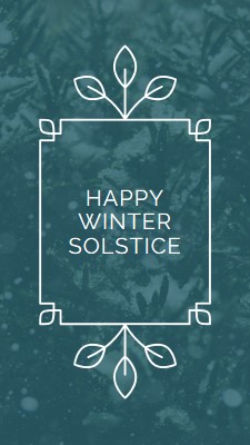 Winter Solstice green modern-simple