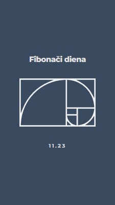 Fibonači diena blue modern-simple