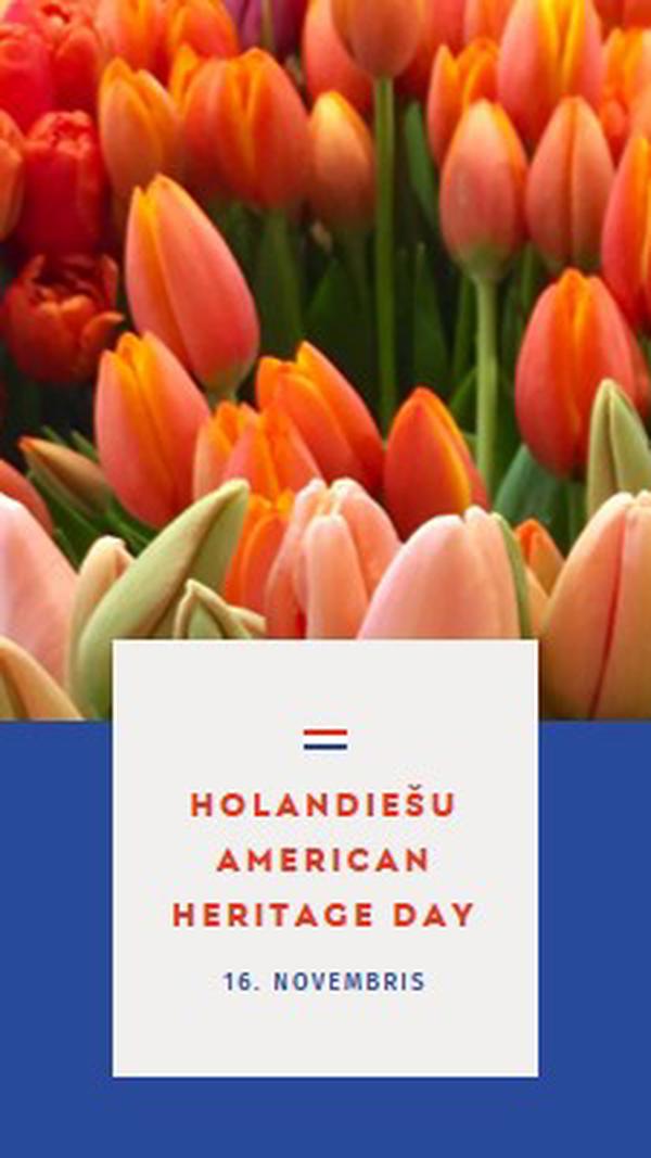 Celebrating Dutch roots orange modern-simple