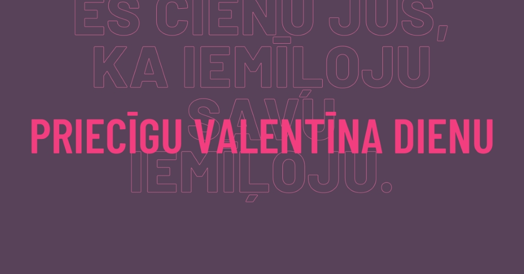 Es jūs ļoti iecienu, Valentīna purple modern-bold