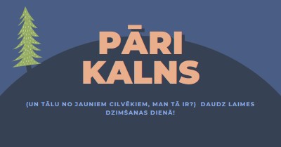 Pāri kalnam blue modern-bold