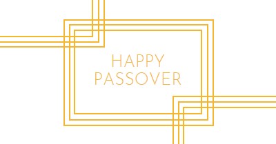 Happy Passover white modern-geometric-&-linear