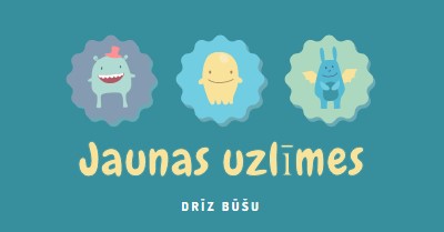 Jaunas uzlīmes būs pieejama drīzumā blue whimsical-color-block