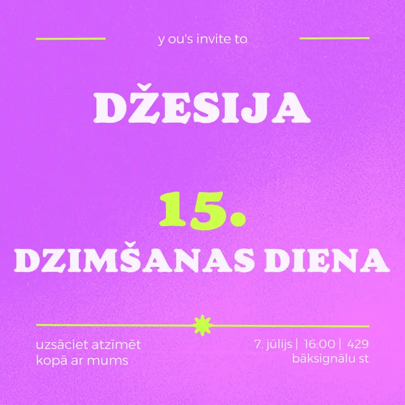 Jūs esat uzaicināts purple bold,vibrant,retro