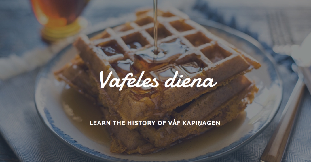 Vafeles diena blue modern-simple
