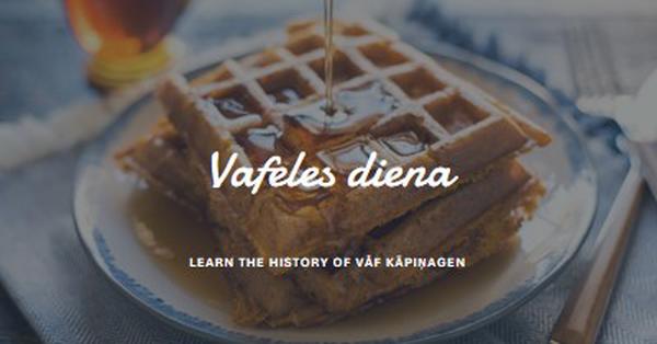 Vafeles diena blue modern-simple