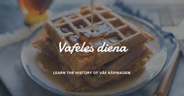 Vafeles diena blue modern-simple
