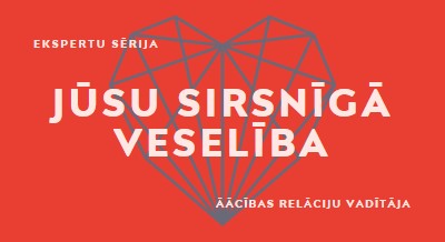 Jūsu sirsnīgā veselība red modern-bold