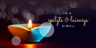 Uz spilgtu & Diwali black modern-simple