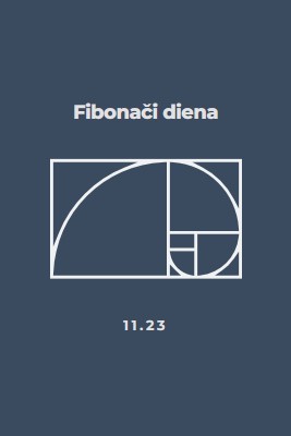 Fibonači diena blue modern-simple