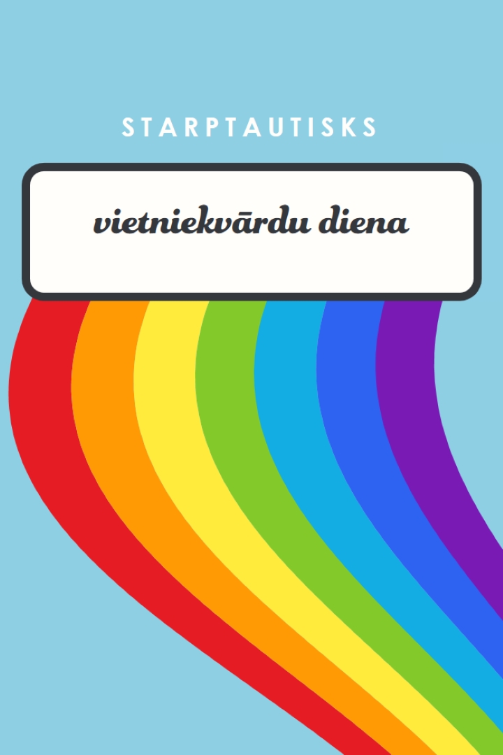 Mēs visi esam paši blue vintage-retro