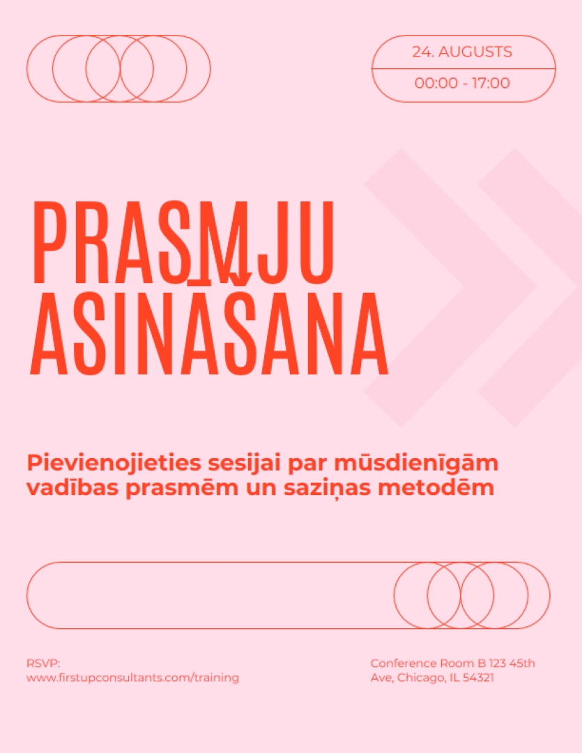 Modernā retro pasākumu skrejlapa pink modern,bold,typographic,shapes,outlines