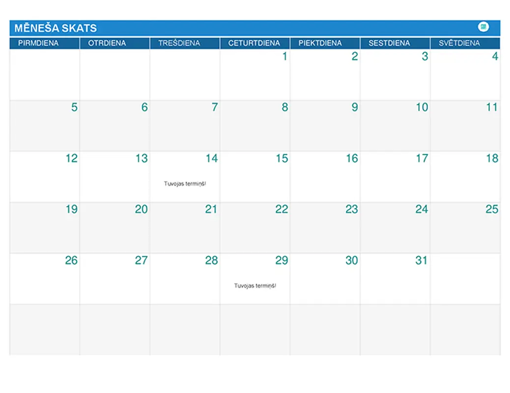 Skolēna uzdevumu plānotājs modern simple