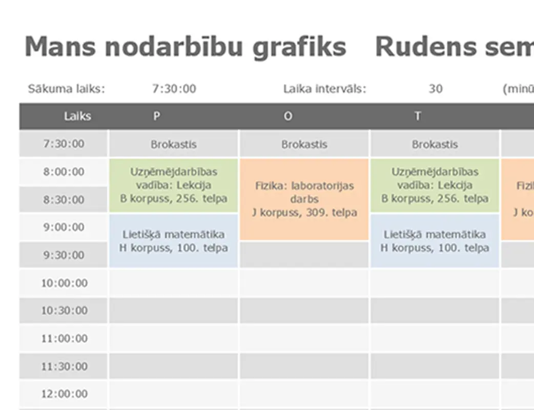 Nodarbību plāns modern geometric