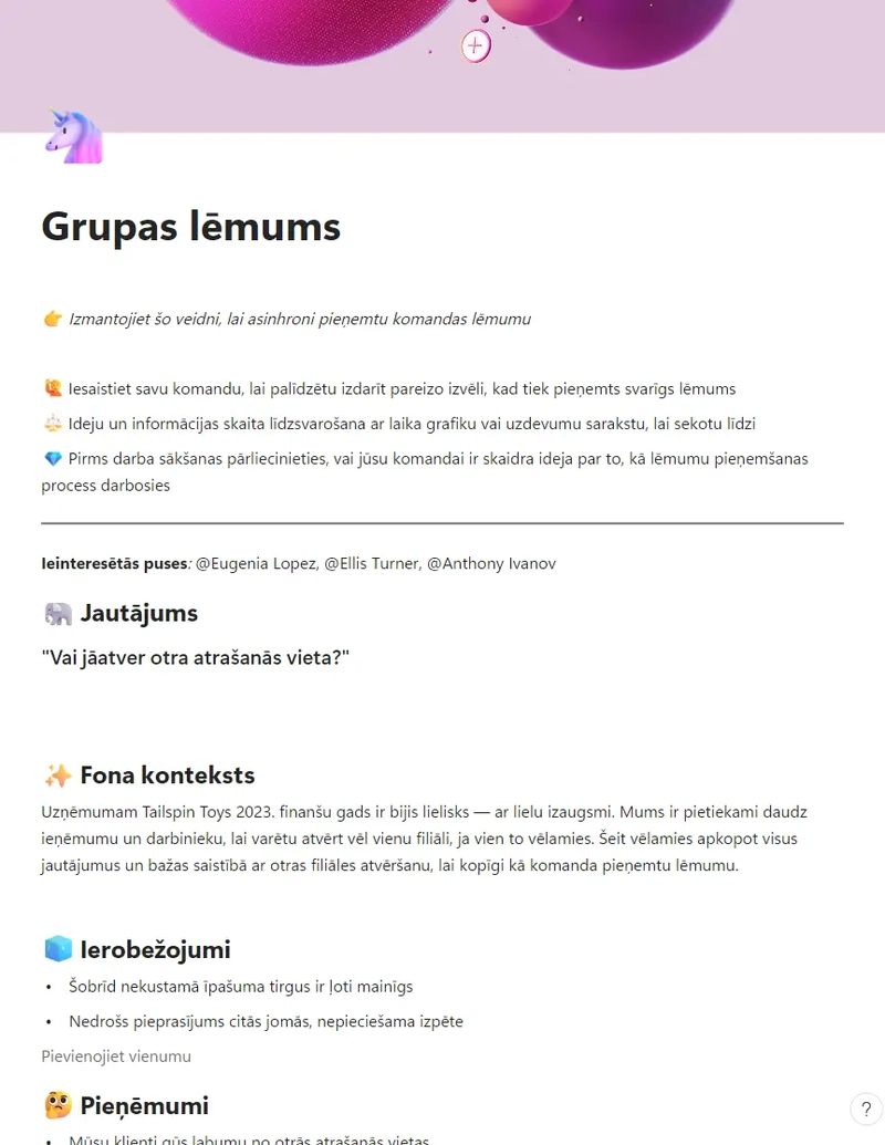 Grupas lēmums