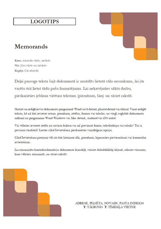 Ziņojums ar leņķiem un līknēm modern simple