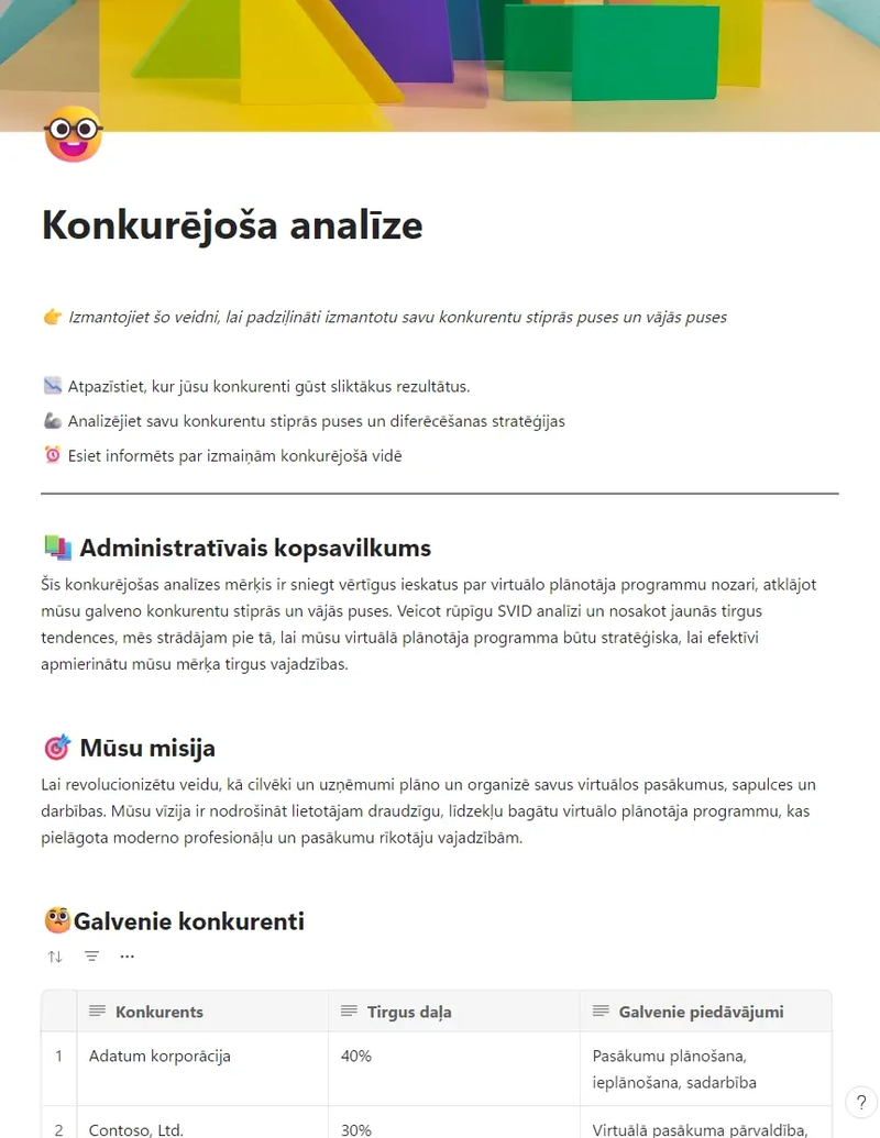 Konkurējoša analīze