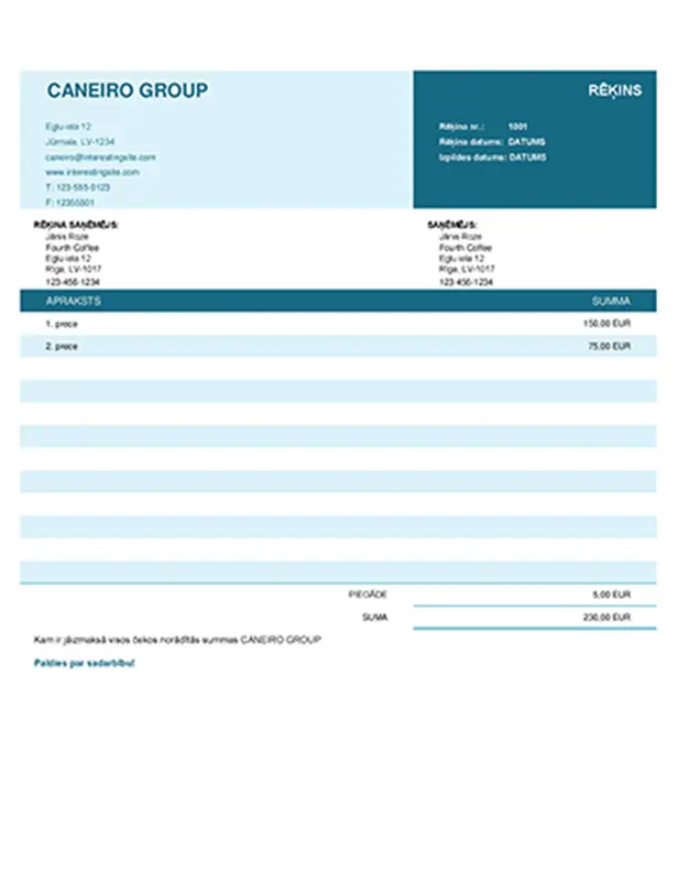 Pamatrēķins modern simple