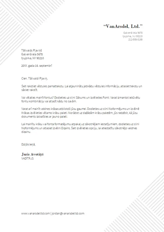 Iespiedveidlapa ar svītru tēmu modern-geometric