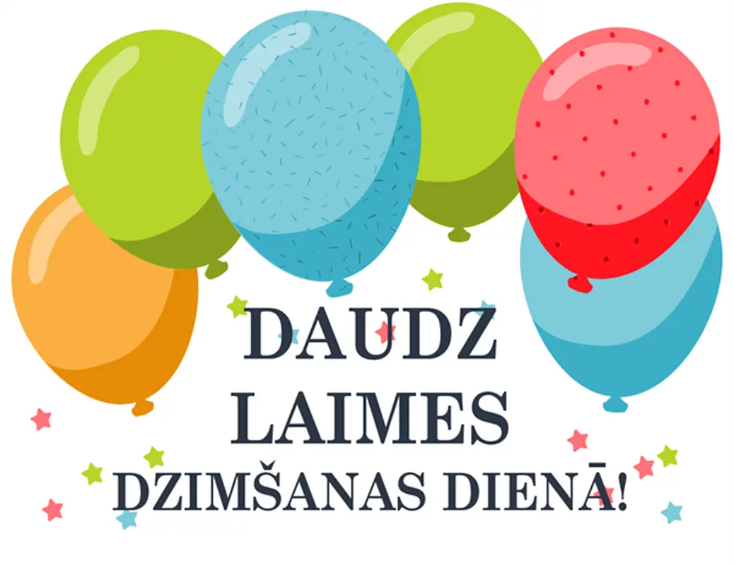 Dzimšanas dienas kartīte ar baloniem
