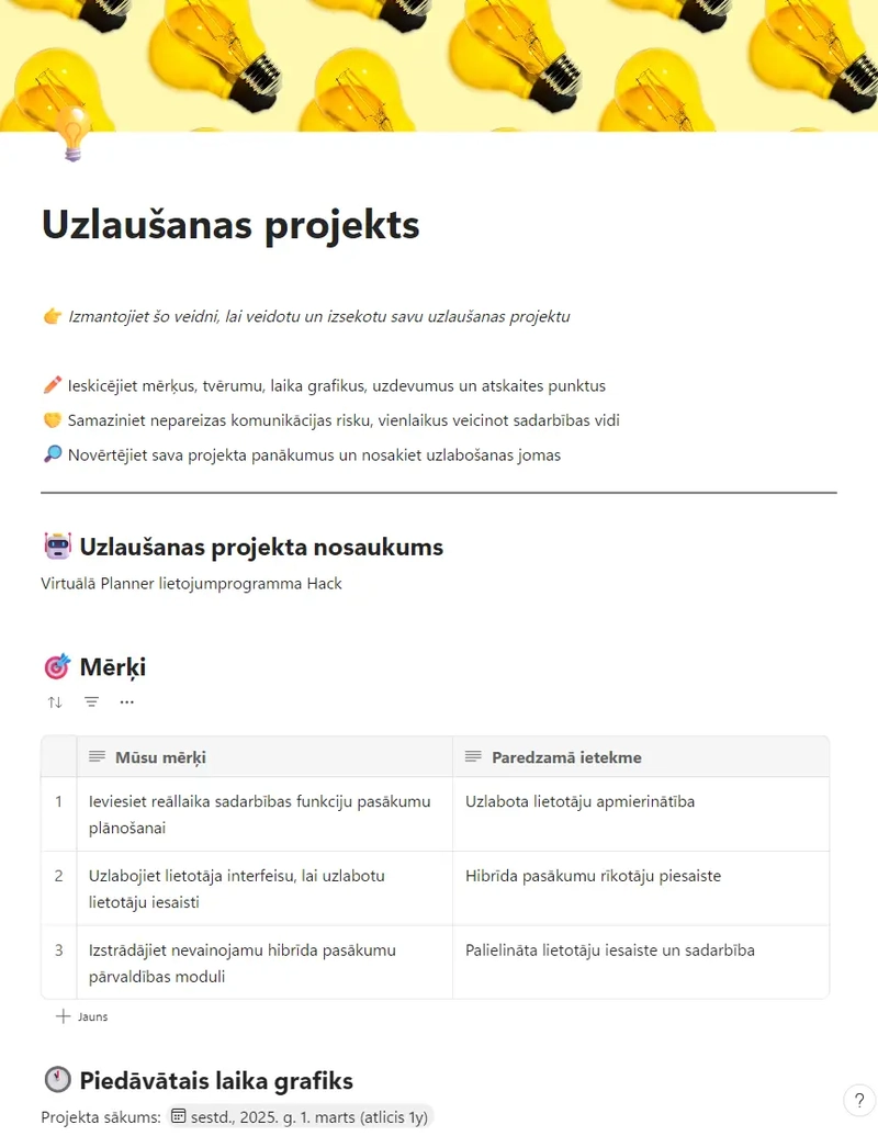 Uzlaušanas projekts