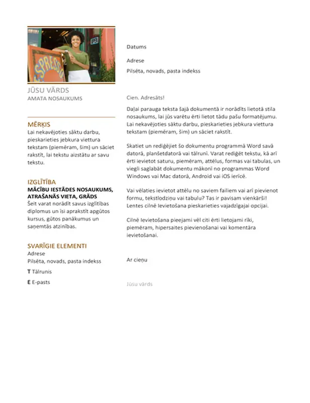 Pavadvēstule (profesionāla)