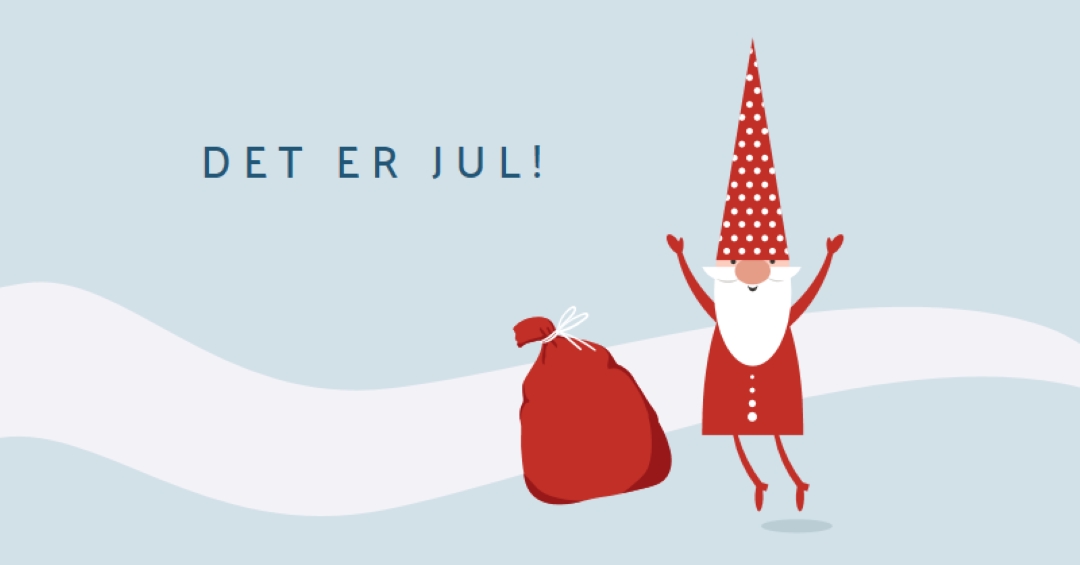 Det er Chistmastime blue whimsical-color-block