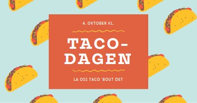 Taco-dagen orange organic-simple