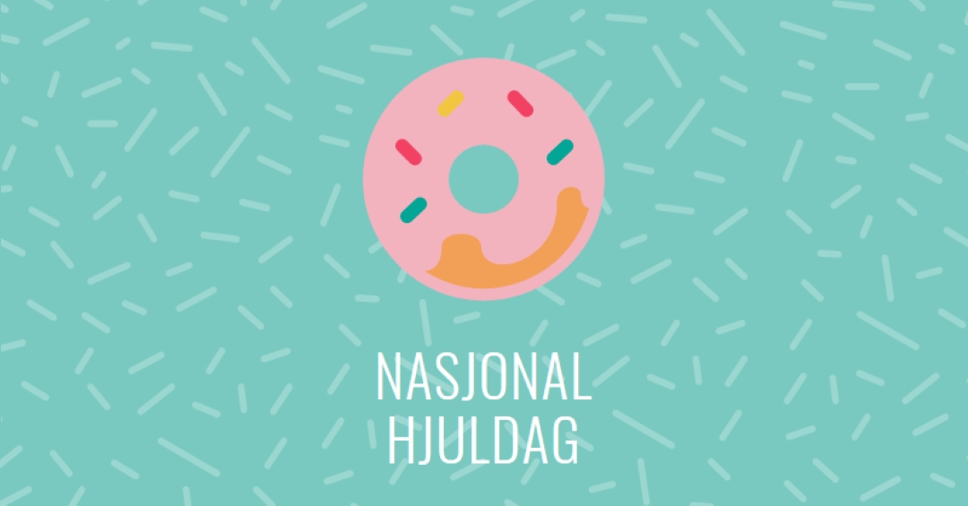 Yum det er National Donut Day blue modern-simple