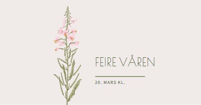 Feire våren white vintage-botanical