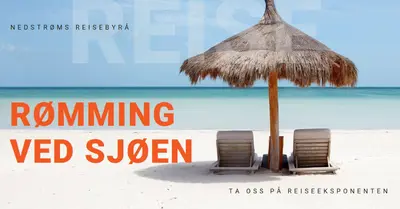Escape ved sjøen blue modern-bold