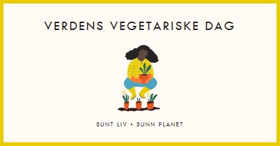 Det er verdens vegetariske dag white modern-simple