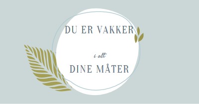 Vakker på alle dine måter blue organic-simple