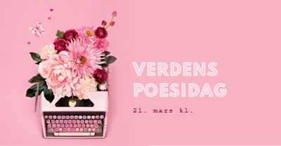 Bokstaver i blomst pink vintage-botanical