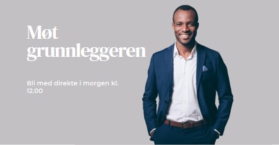 Møt grunnleggeren gray modern-simple