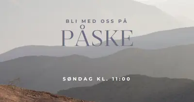 Bli med oss på påskedag gray modern-simple