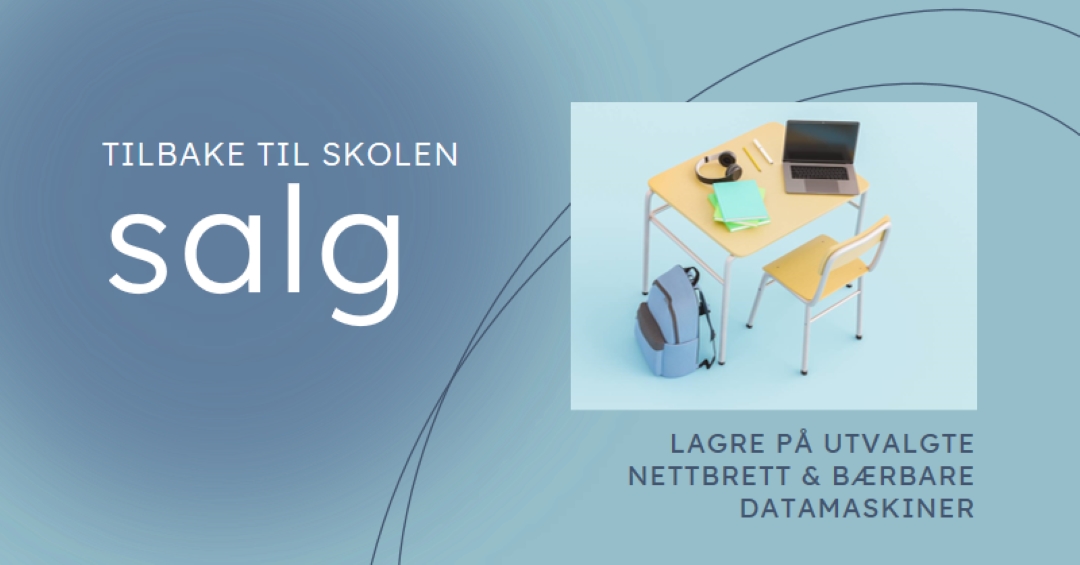 Tilbake til skolesalg blue modern-simple