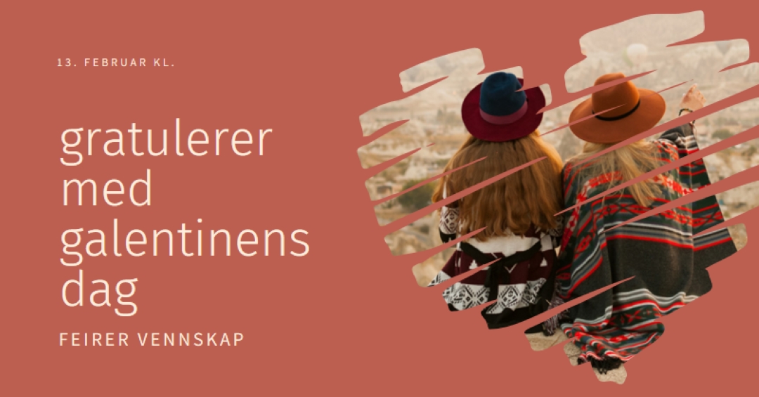 Feirer kvinners vennskap red modern-simple