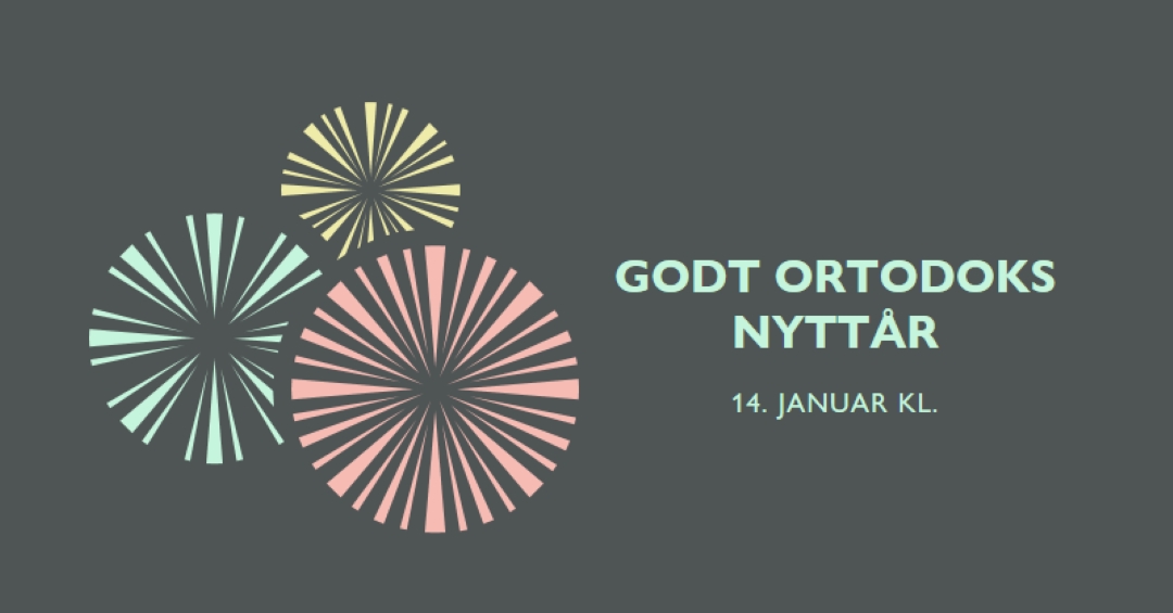 Feirer ortodoks nyttår gray vintage-retro