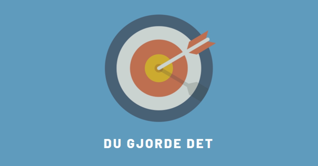 Ved mål blue modern-bold